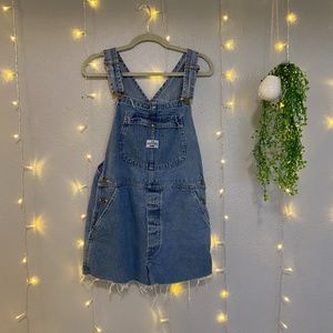 Vintage Lee Dungarees Denim Short Overalls